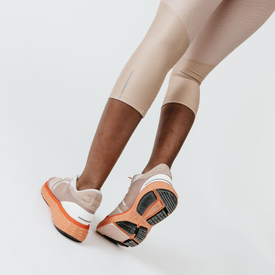 Legging court running respirant femme - Dry+ Feel noir