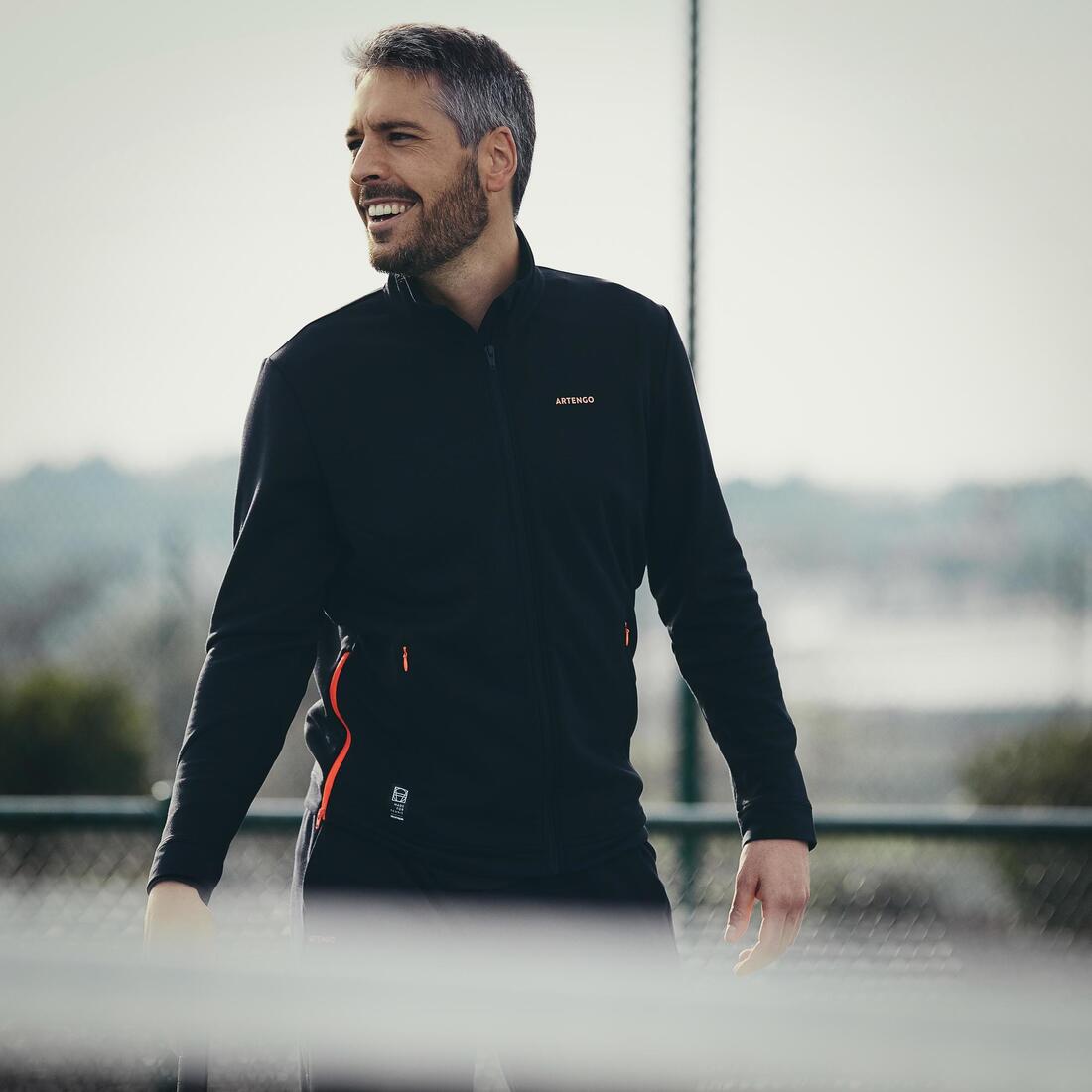 Veste de tennis Homme TJA 900 Noir