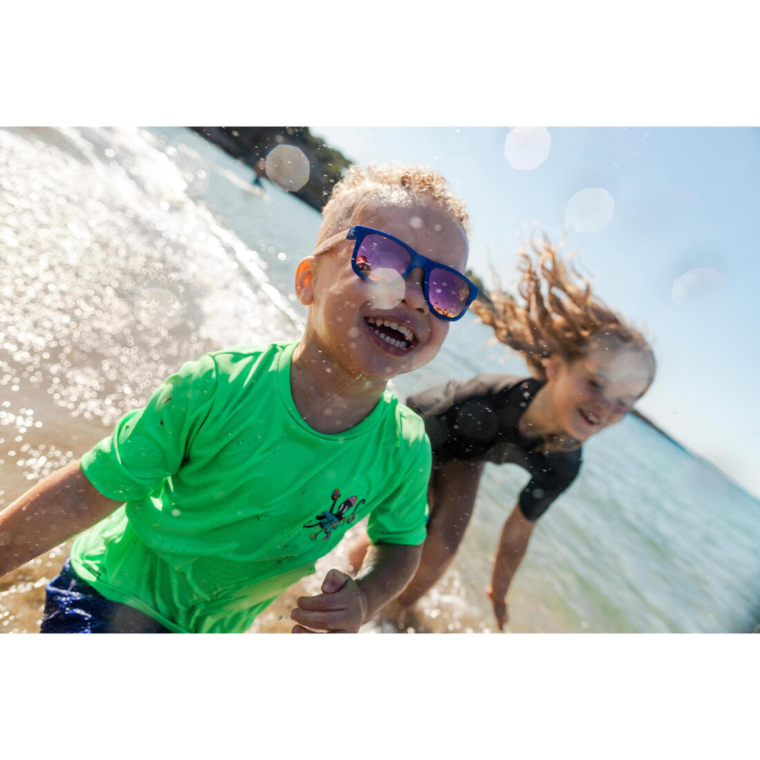 Water tee shirt anti uv surf enfant imprimé