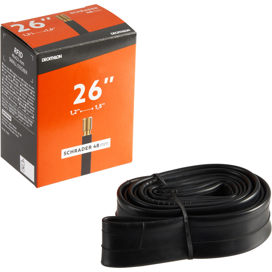 CHAMBRE A AIR 26X1,2/1,5 VALVE SCHRADER 48MM