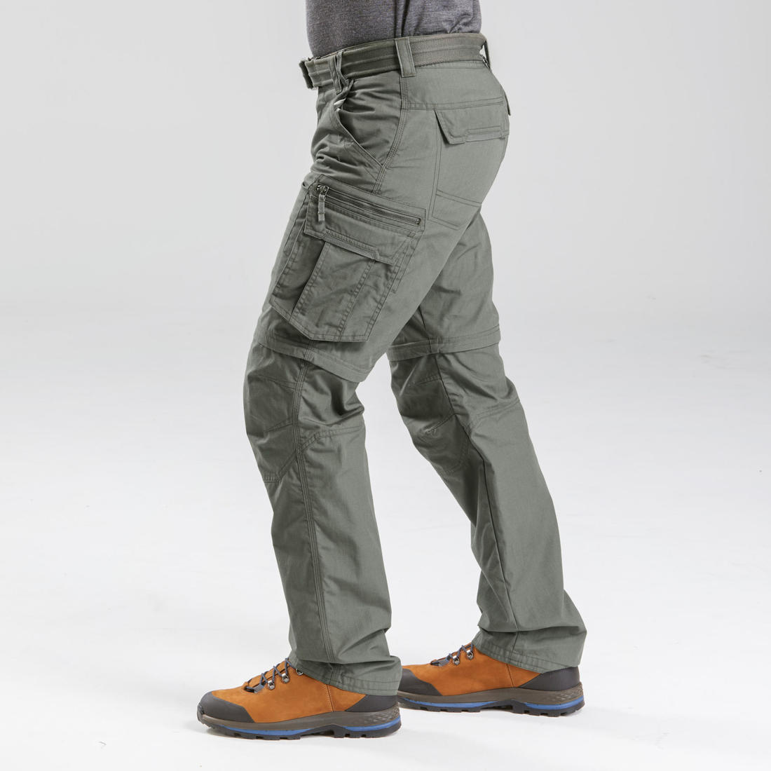 Pantalon cargo de randonnée modulable homme, TRAVEL 500 Modul