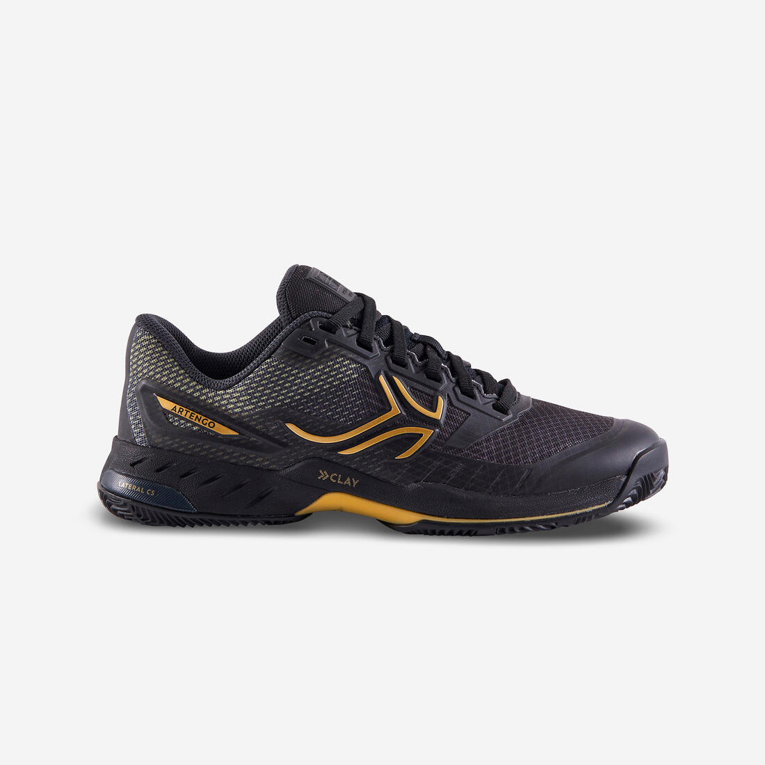 CHAUSSURES DE TENNIS  FEMME TS990 NOIRES TERRE BATTUE