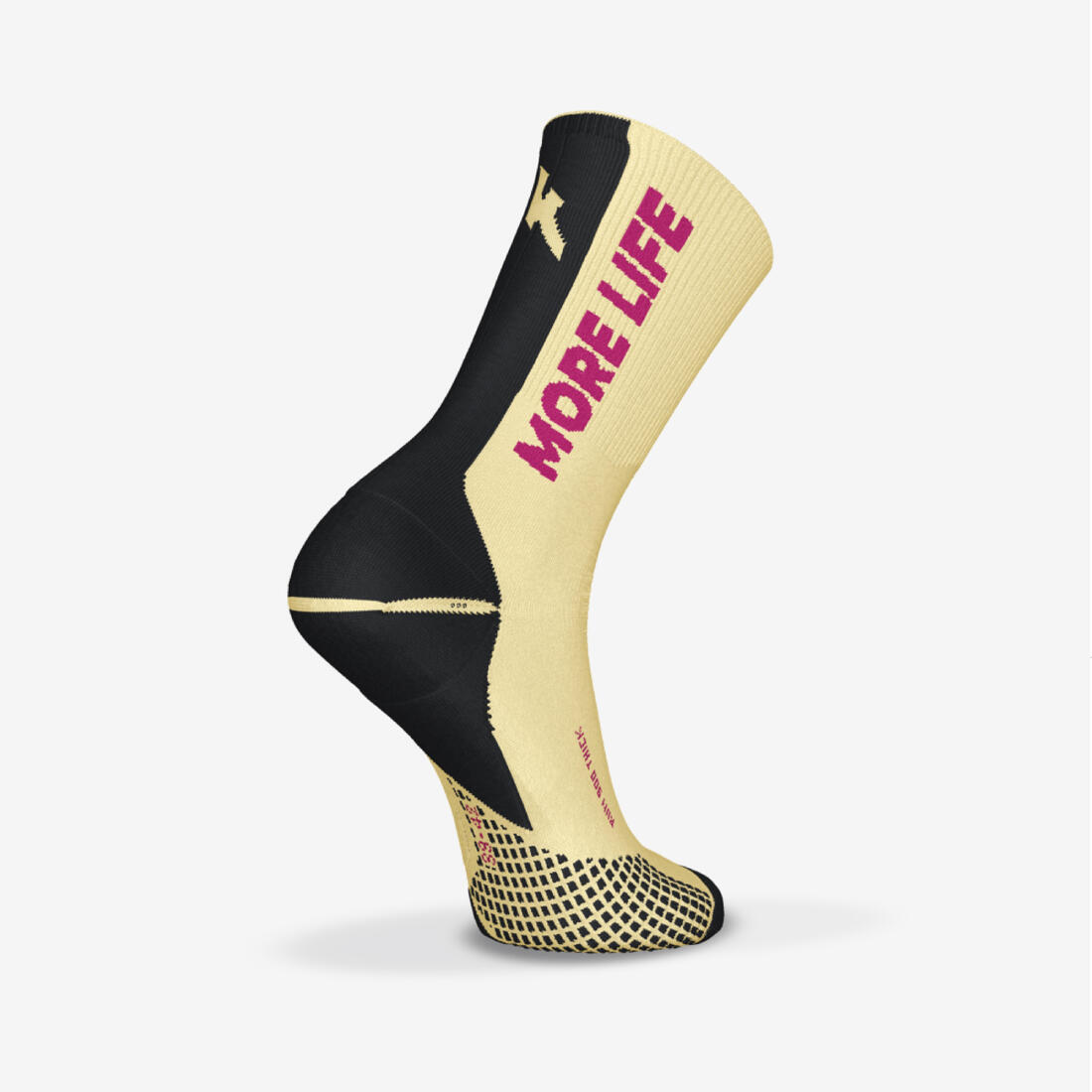 Chaussettes de running KIPRUN run900 épaisses mi-mollet oranges + graf