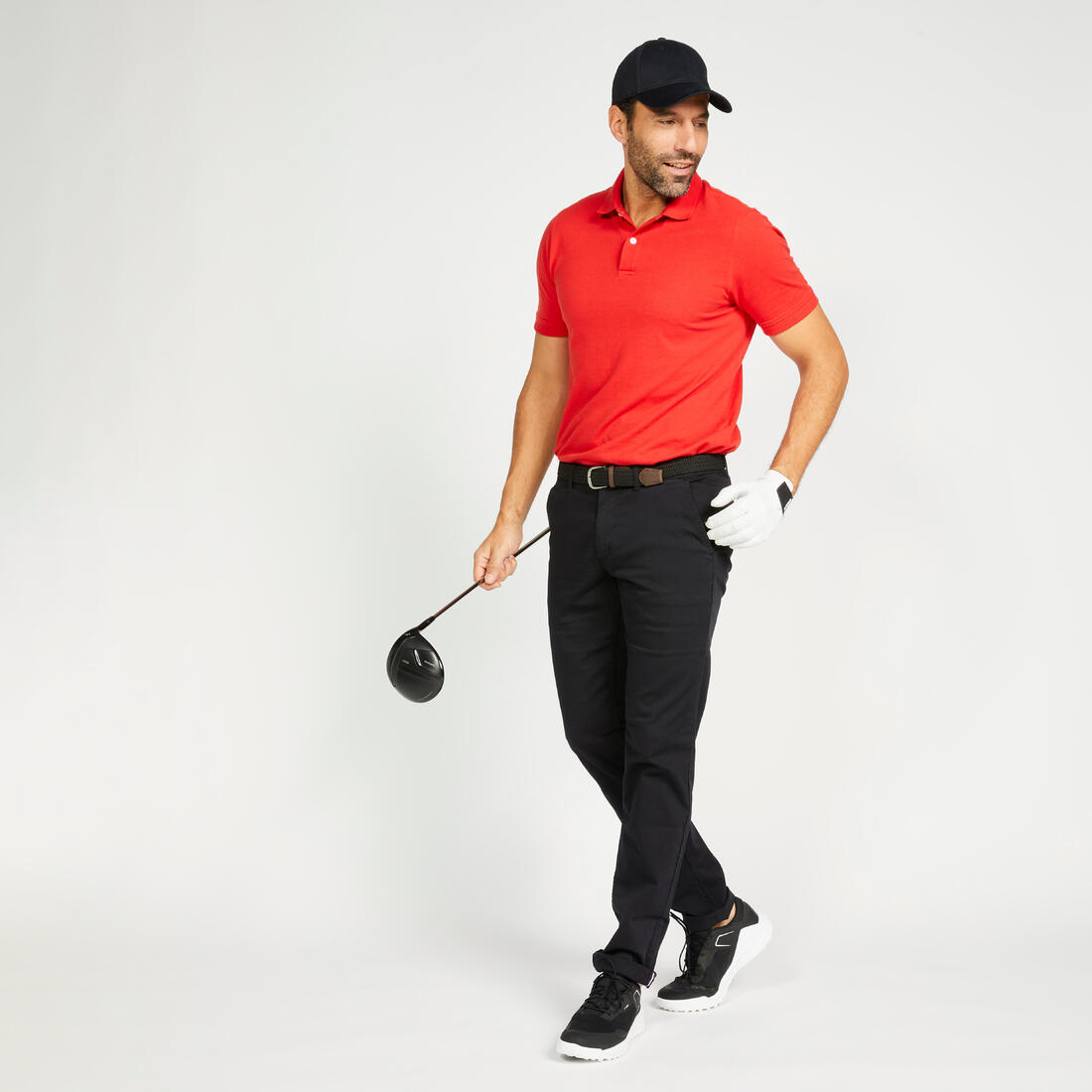 Polo de golf en coton polyester manches courtes homme, MW500