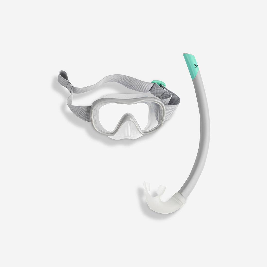 Kit de snorkeling subea masque tuba, 100 JR enfant gris