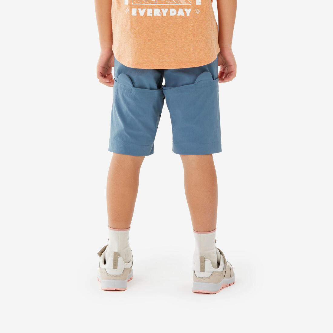 Pantalon modulable de randonnée enfant 2-6 ans, MH100 Easy bleu