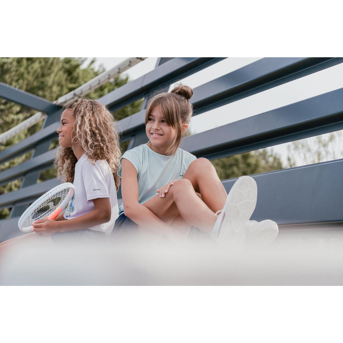 T-shirt de tennis fille - TTS500