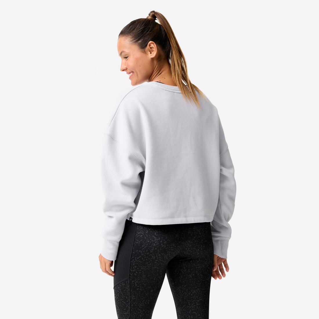 Sweat de fitness crop femme