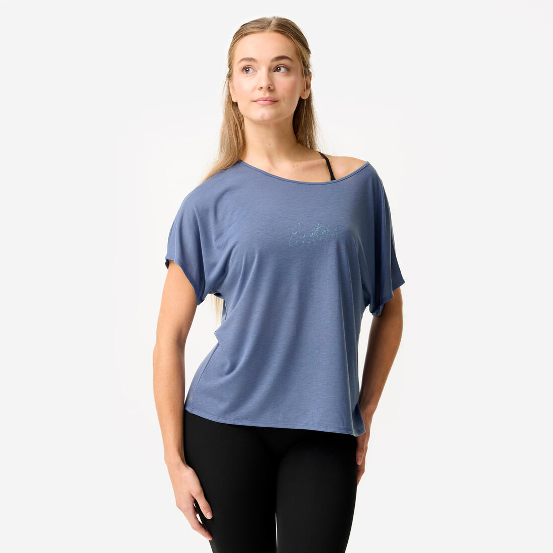 T-shirt danse moderne, manches courtes fluides femme