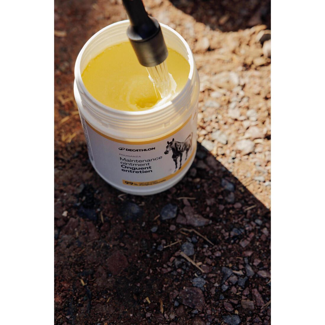 Graisse sabots naturelle Cheval et Poney - Onguent Entretien blond 750ml