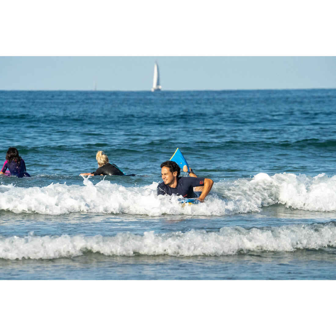 Palmes 100 bodyboard bleu jaune