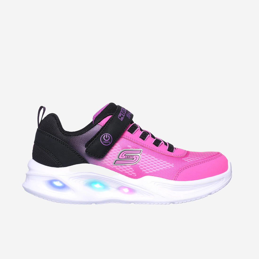 Chaussure enfant lumineuse, Sola Glow Ombre Deluxe, rose et