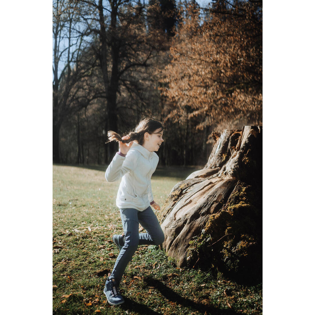 Veste polaire chaude de randonnée enfant 7-15 ans, NH500 zip