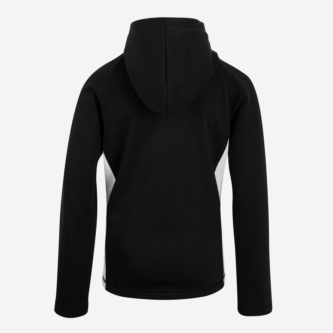 Veste zippée à capuche enfant, noir et blanc