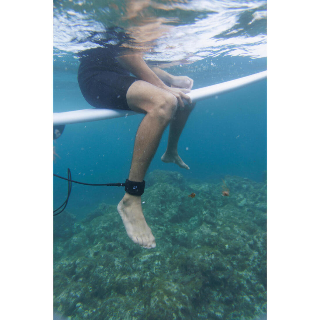 Leash surf 7' 500 - Diamètre 7mm Noir