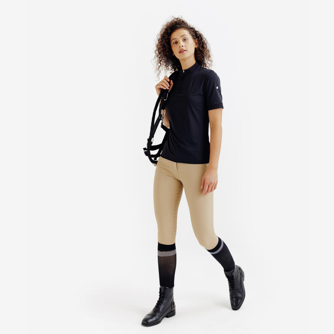 Polo équitation manches courtes Femme - Héritage