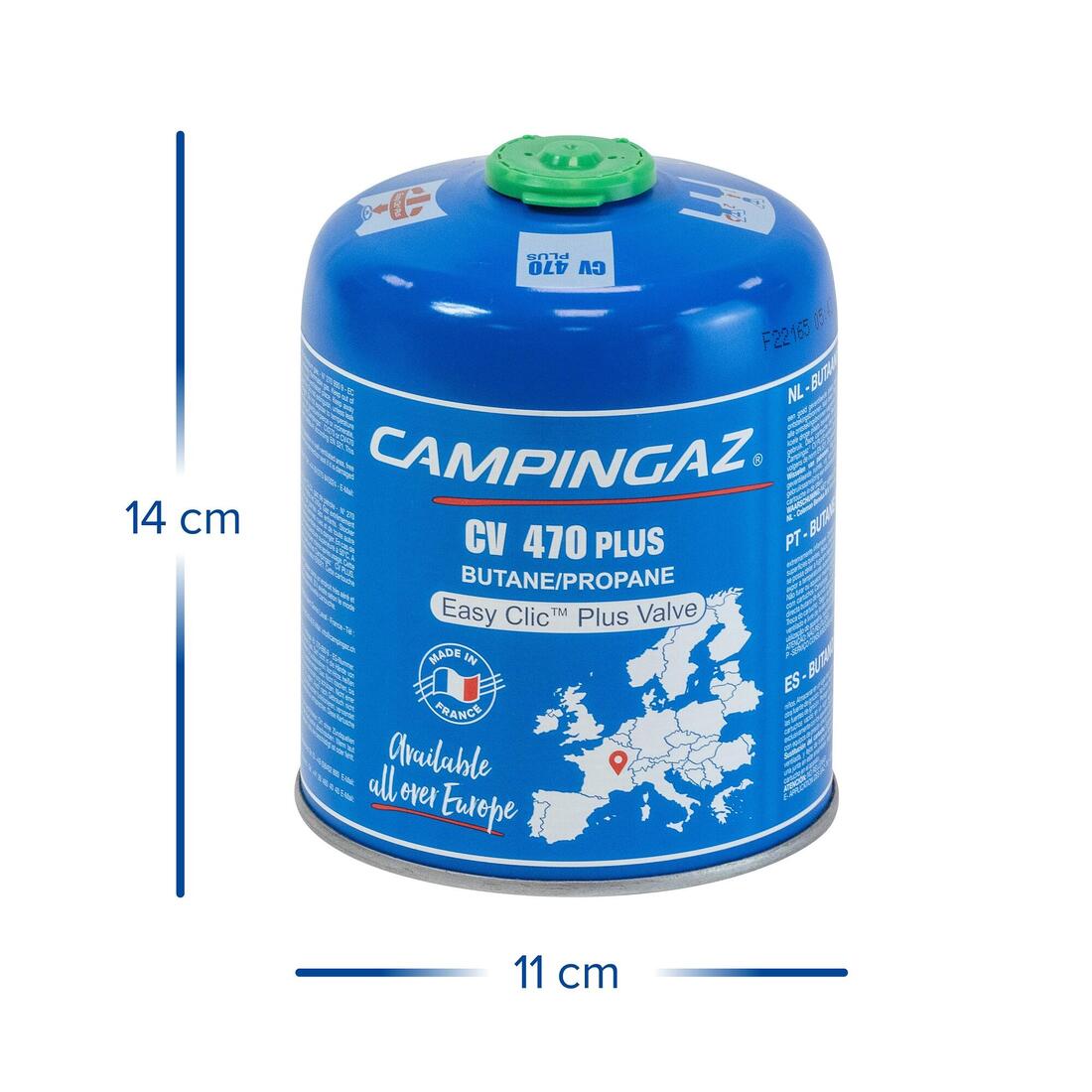Cartouche de gaz pour réchaud à valve 450g, CV 470+
