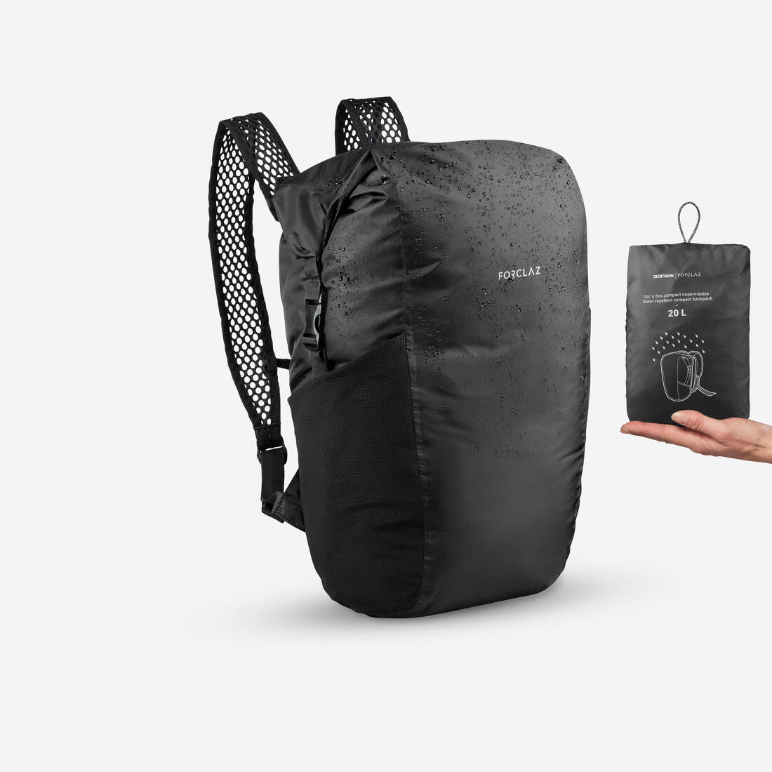 Sac à dos de poche pliable et imperméable 20L, Travel