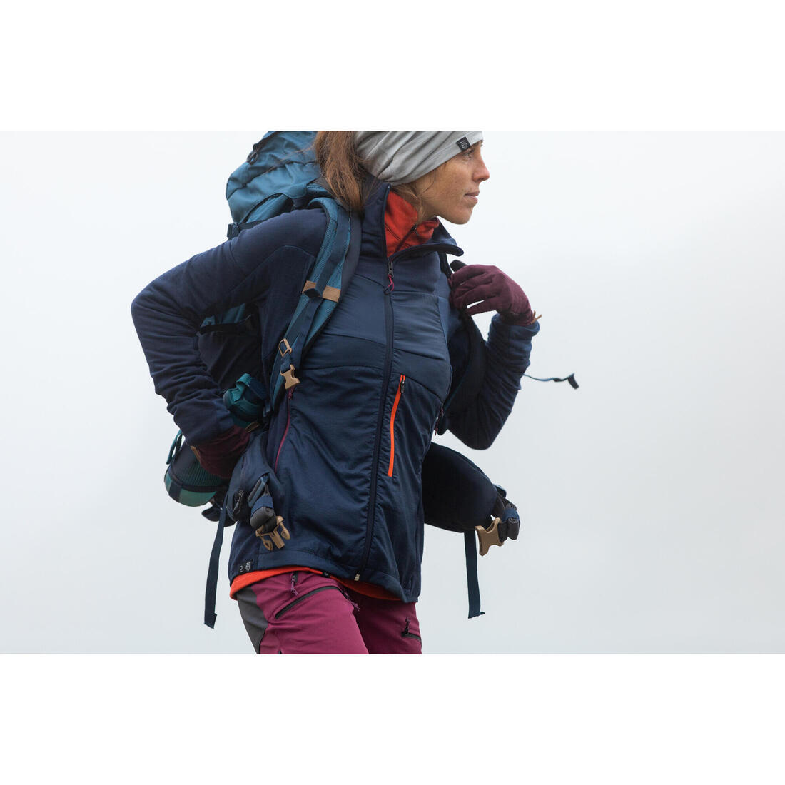Sous-gants en laine mérinos de trekking montagne - MT500 - adulte