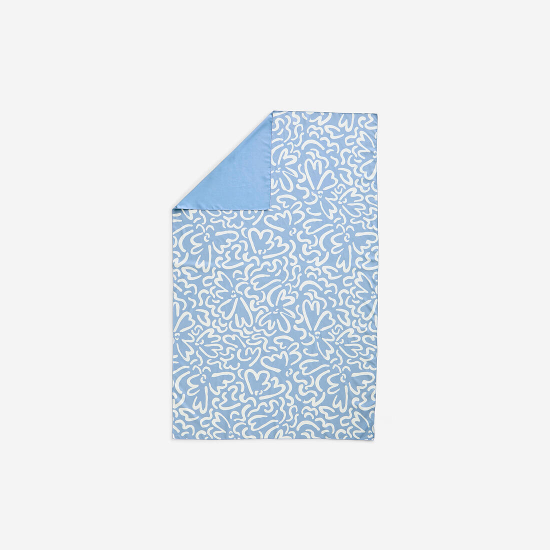 Serviette de bain microfibre compacte XL 110 x 175 cm, imprimé feuillage