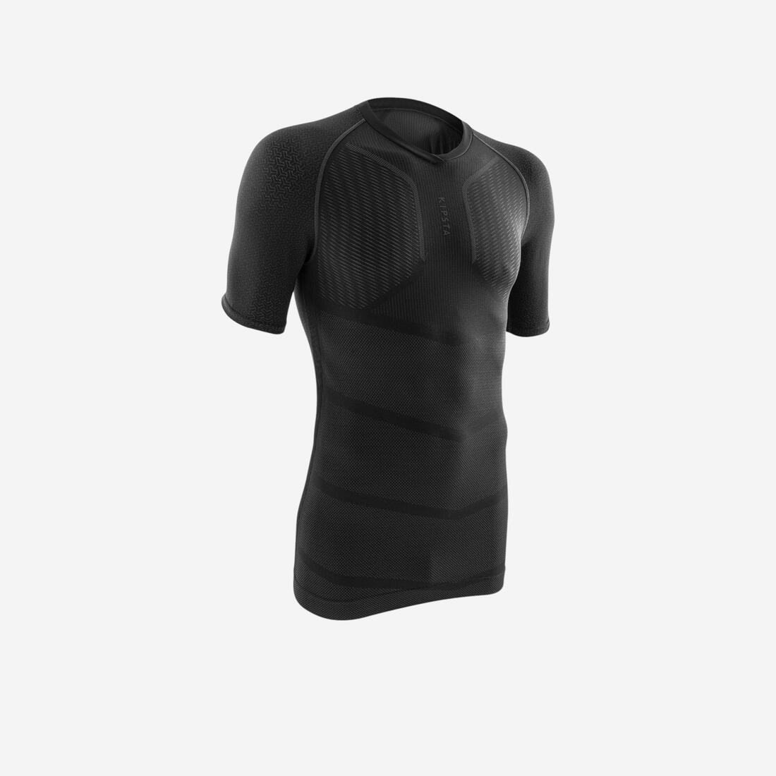 SOUS-VETEMENT THERMIQUE HAUT MANCHES COURTES  ADULTE GRIS KEEPDRY 500