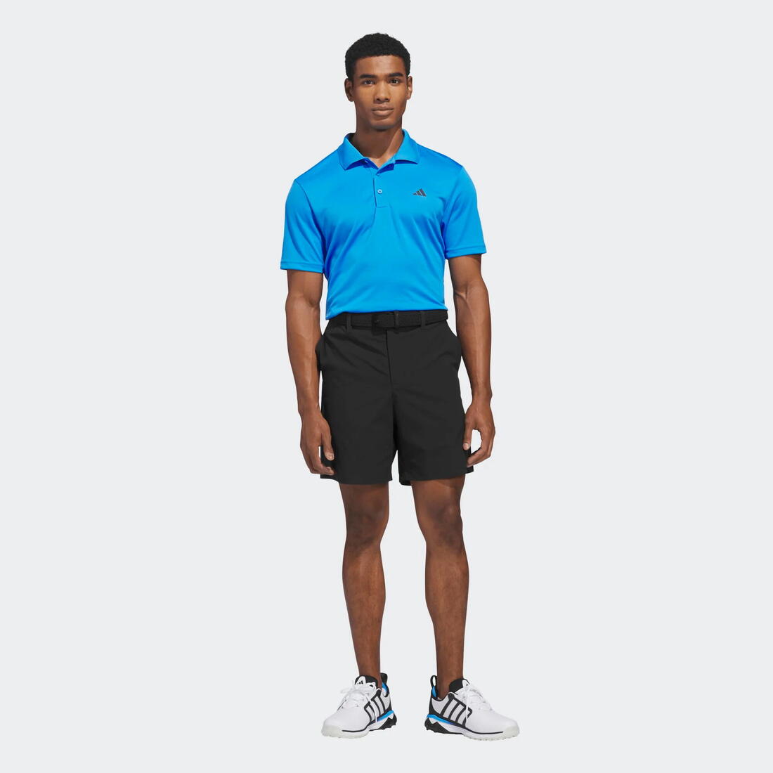 Polo de golf performance manches courtes homme, bleu