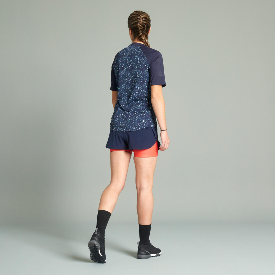 Short vtt expl 100 femme noir et