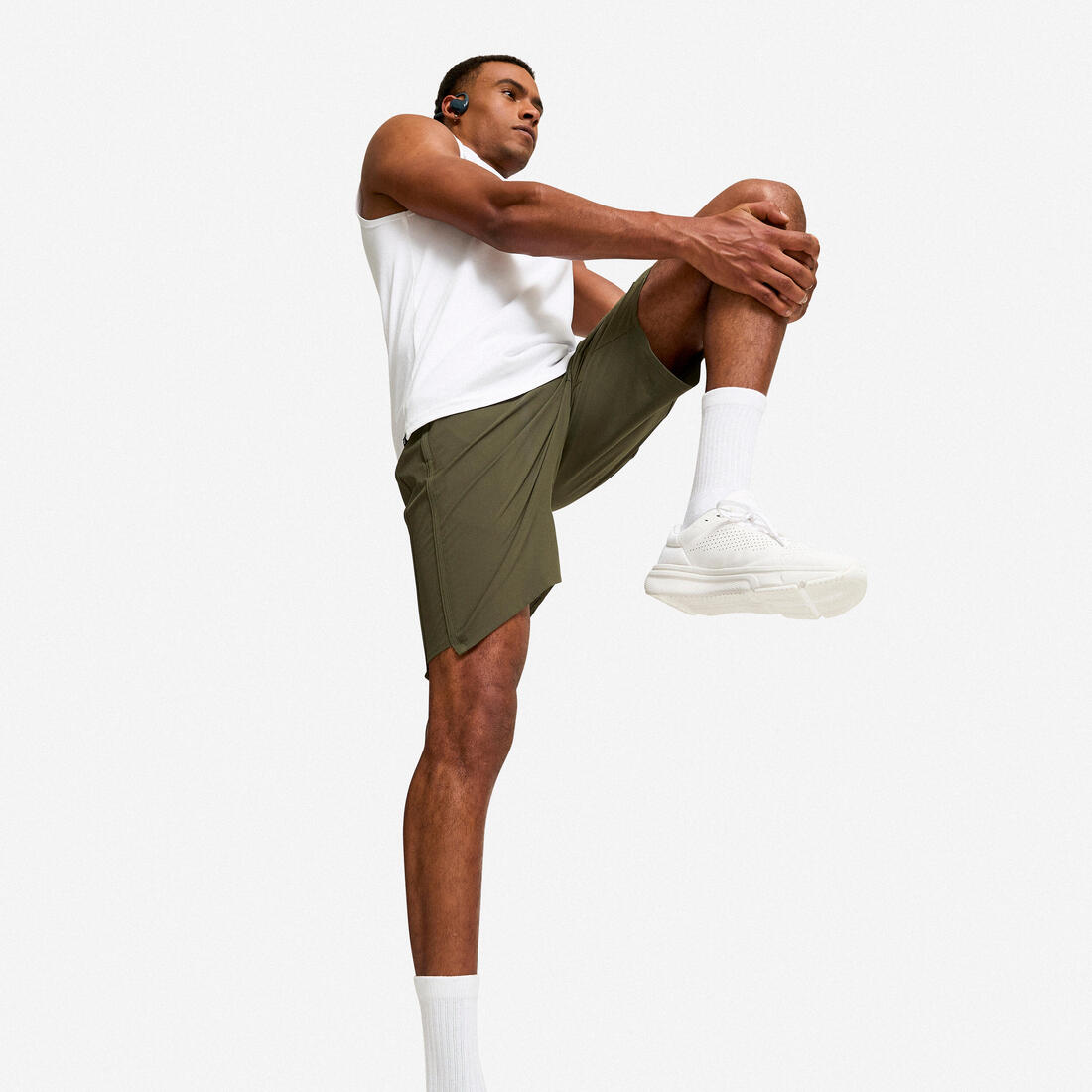 Men fitness shorts cardio training 500