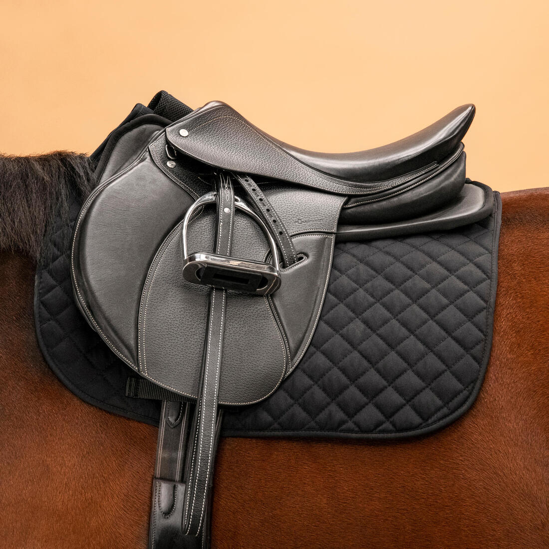 Amortisseur équitation en mousse Cheval et Poney - 100 noir