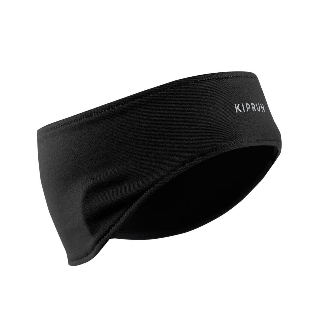 Bandeau running chaud homme femme - kiprun warm noir