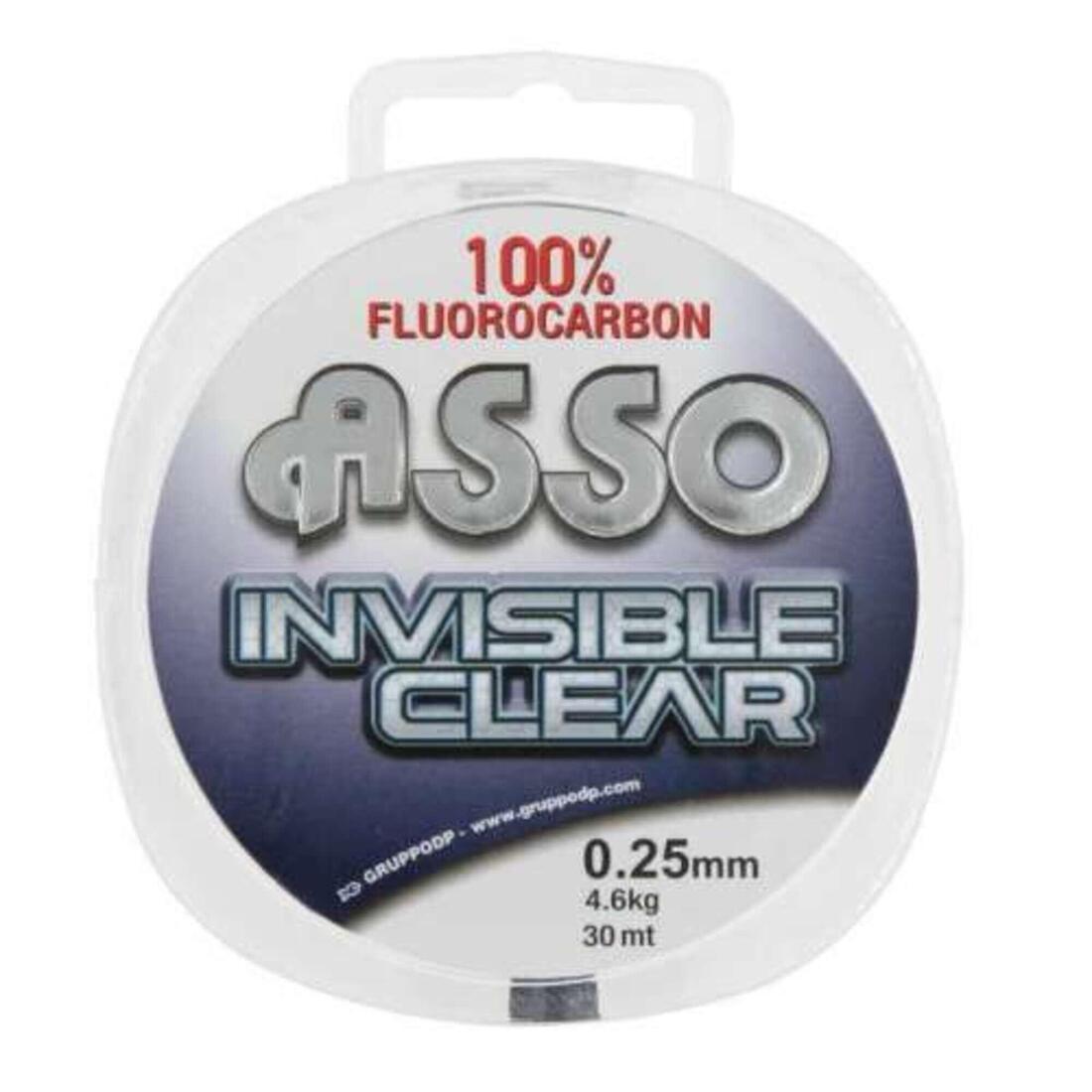 FLUOROCARBONE INVISIBLE CLEAR - 100 M - NATUREL ASSO