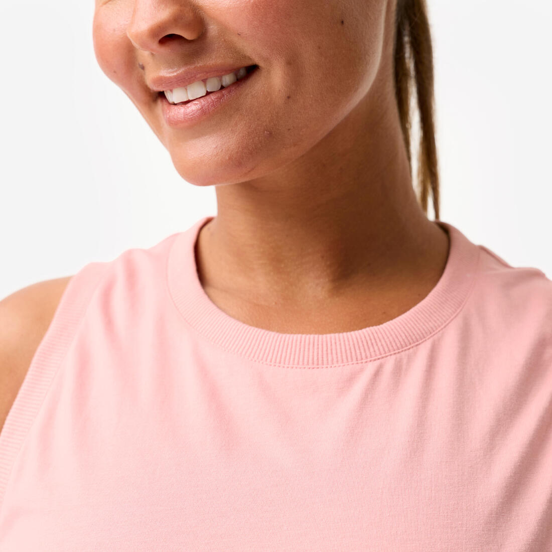 Debardeur crop top femme - parme