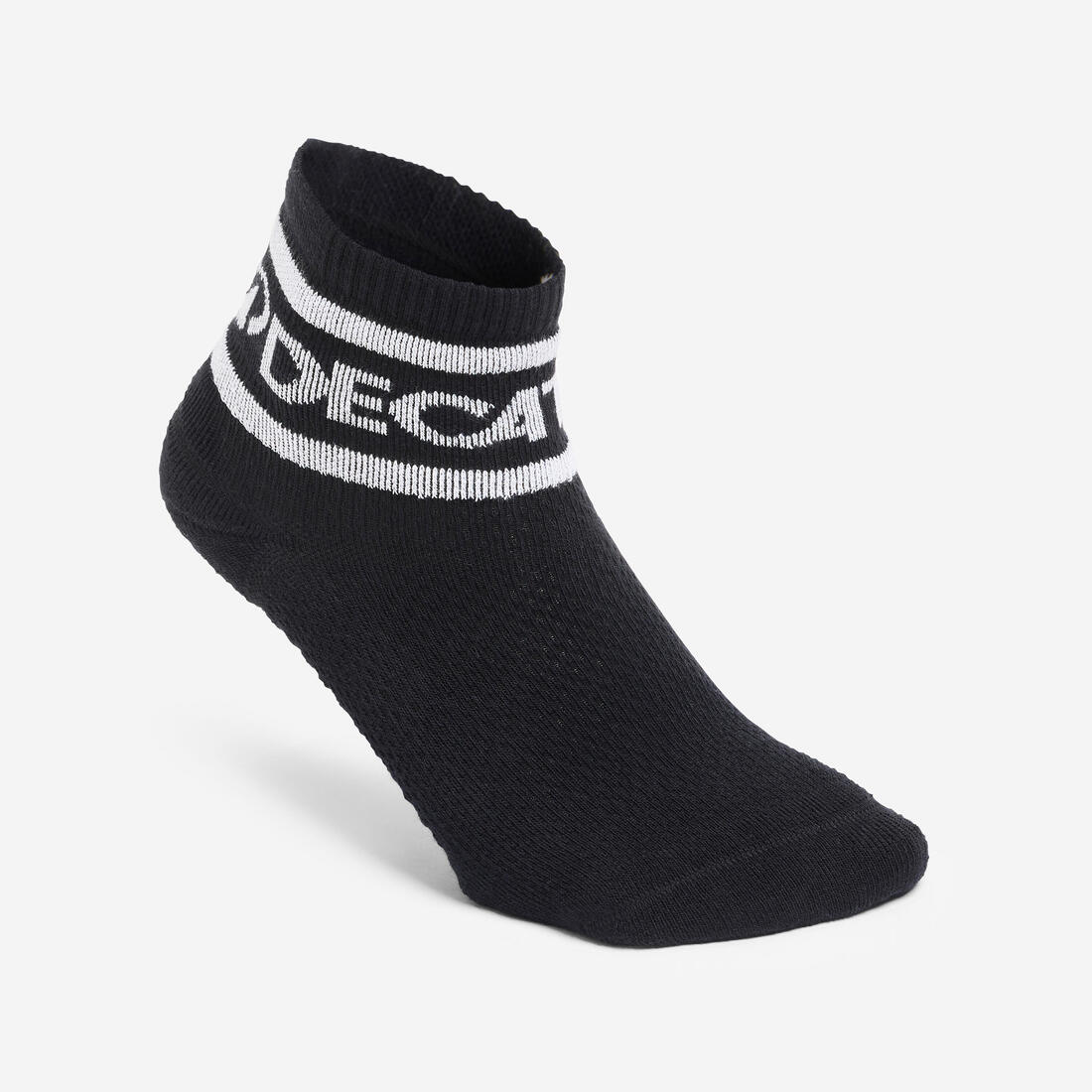 Chaussettes cheville, noir et blanc, lot de 3