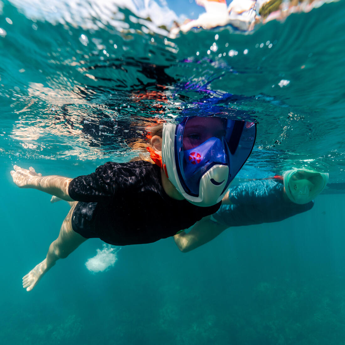 Masque easybreath snorkeling enfant XS (6-10 ans)  - SANS SAC
