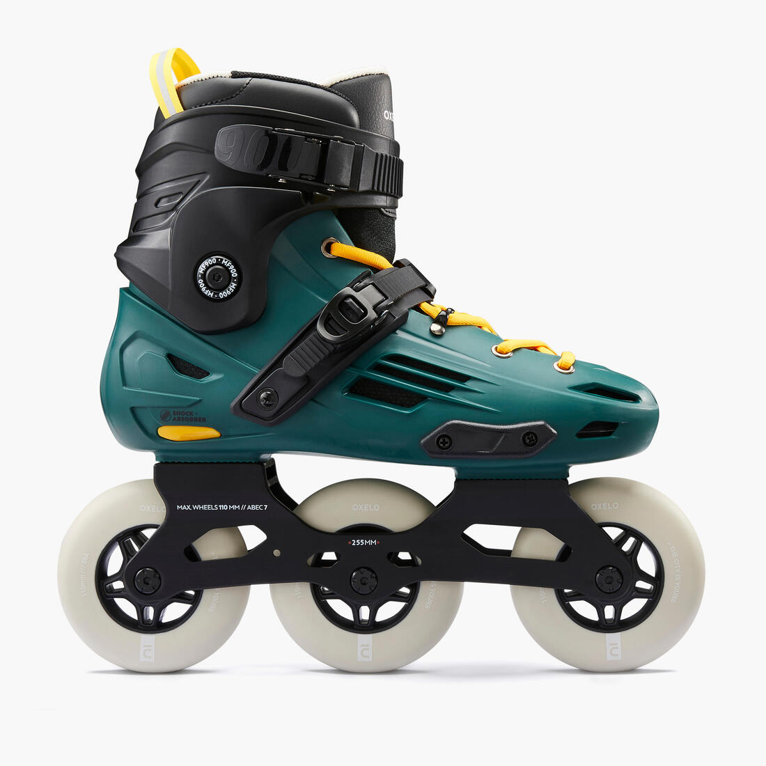 Roller freeskate adulte mf900 urban green – vert cyprès
