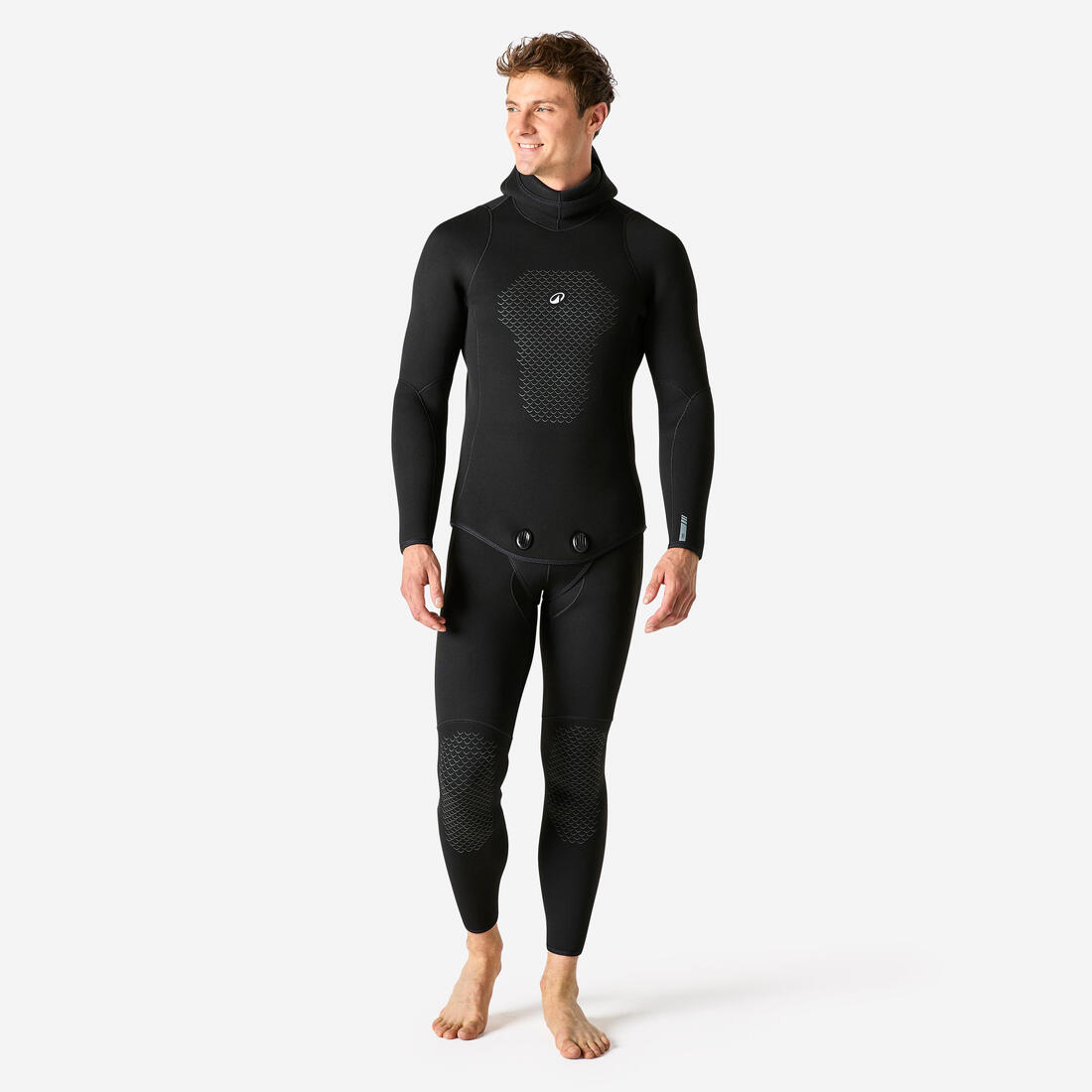 Pantalon chasse sous-marine et apnée néoprène Ocena 5mm homme, SPF 500 Noir