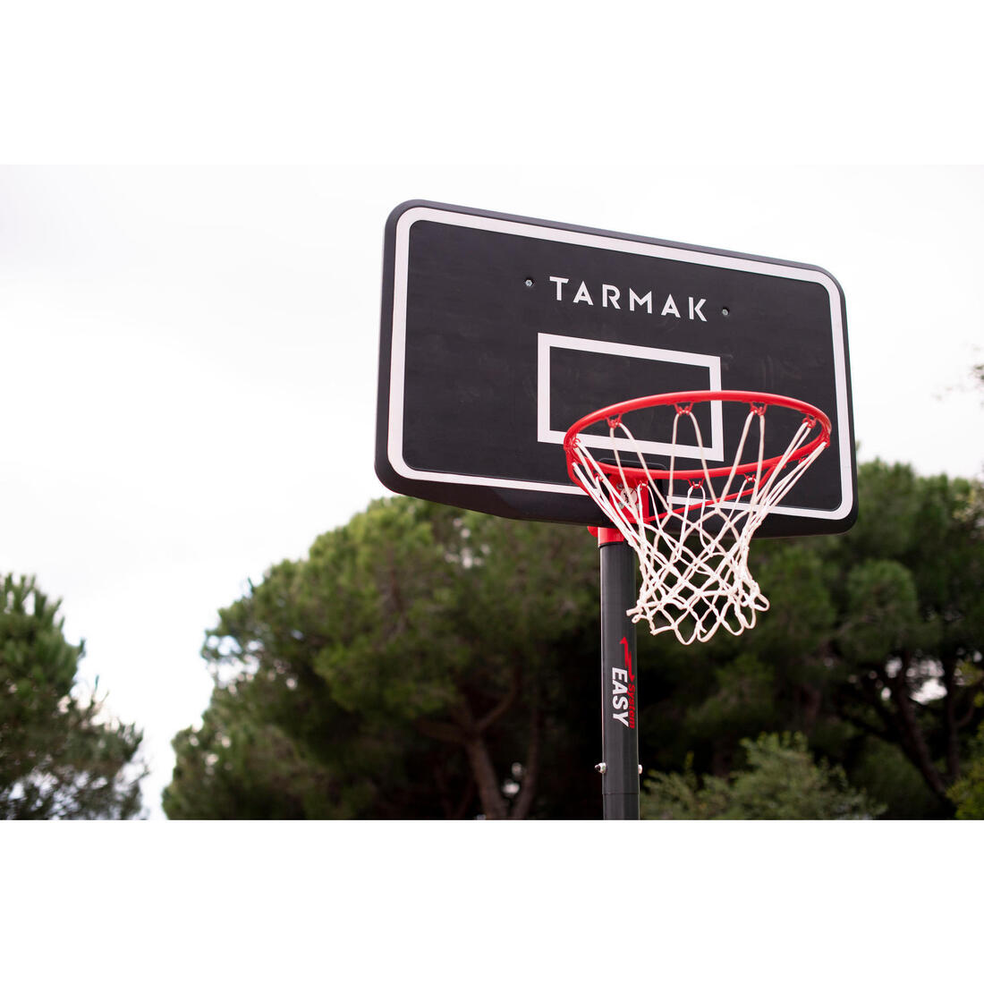 Panier de basket sur pied réglable de 2,20m à 3,05m - B100 Easy Noir