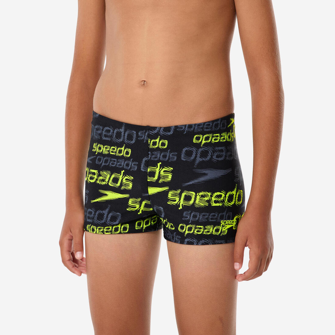 Boxer de bain natation garçon, jaune