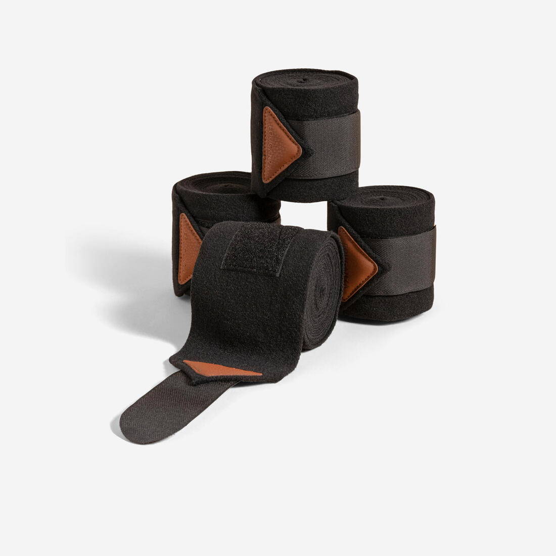 Bandes de polo équitation Cheval et Poney - blanches x4