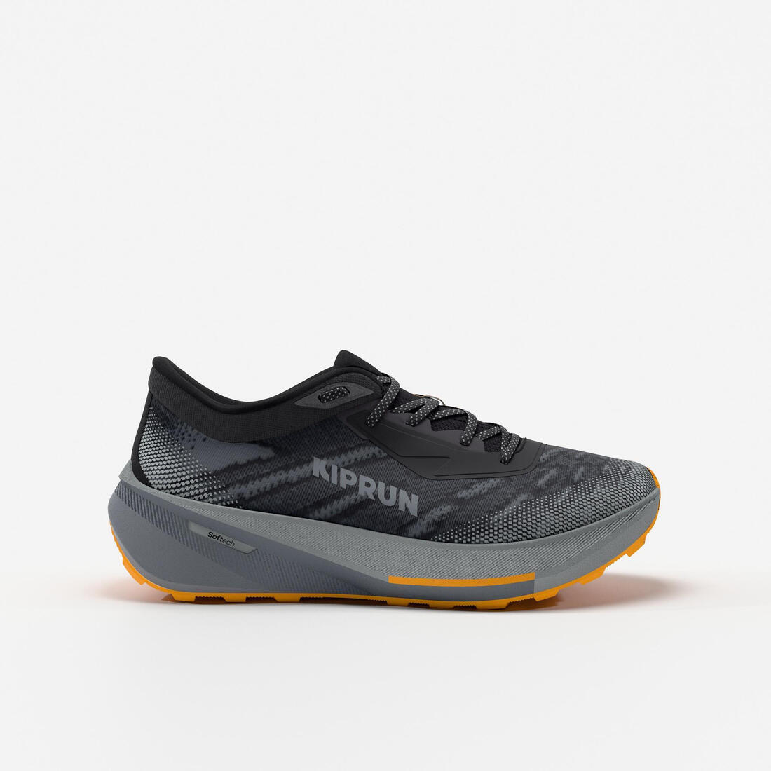 Chaussures de running route et chemin homme, Kiprun kipcore gravel noir et