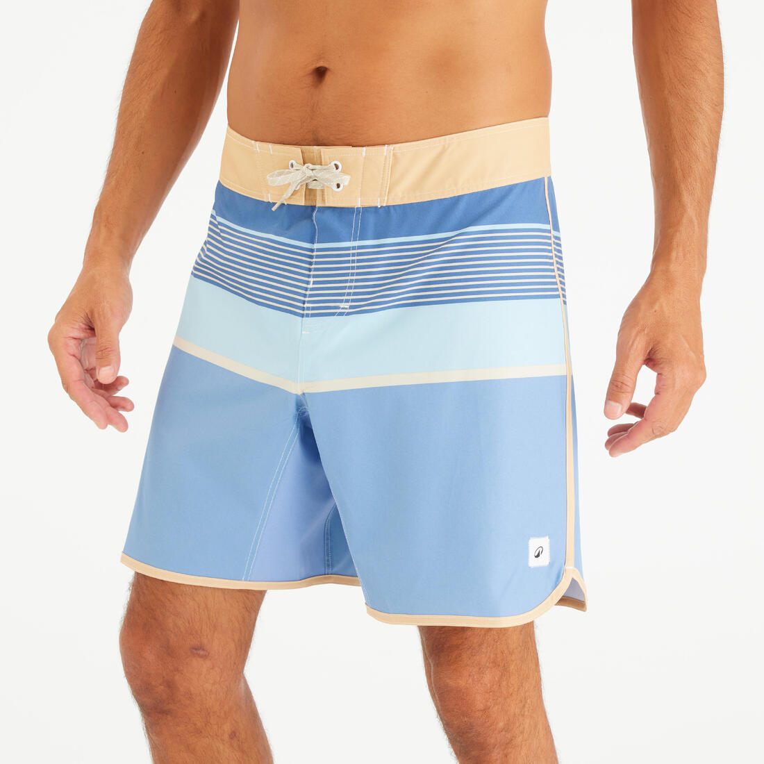 Boardshort surf short de bain surf mi-long 18" homme, 500 Marin