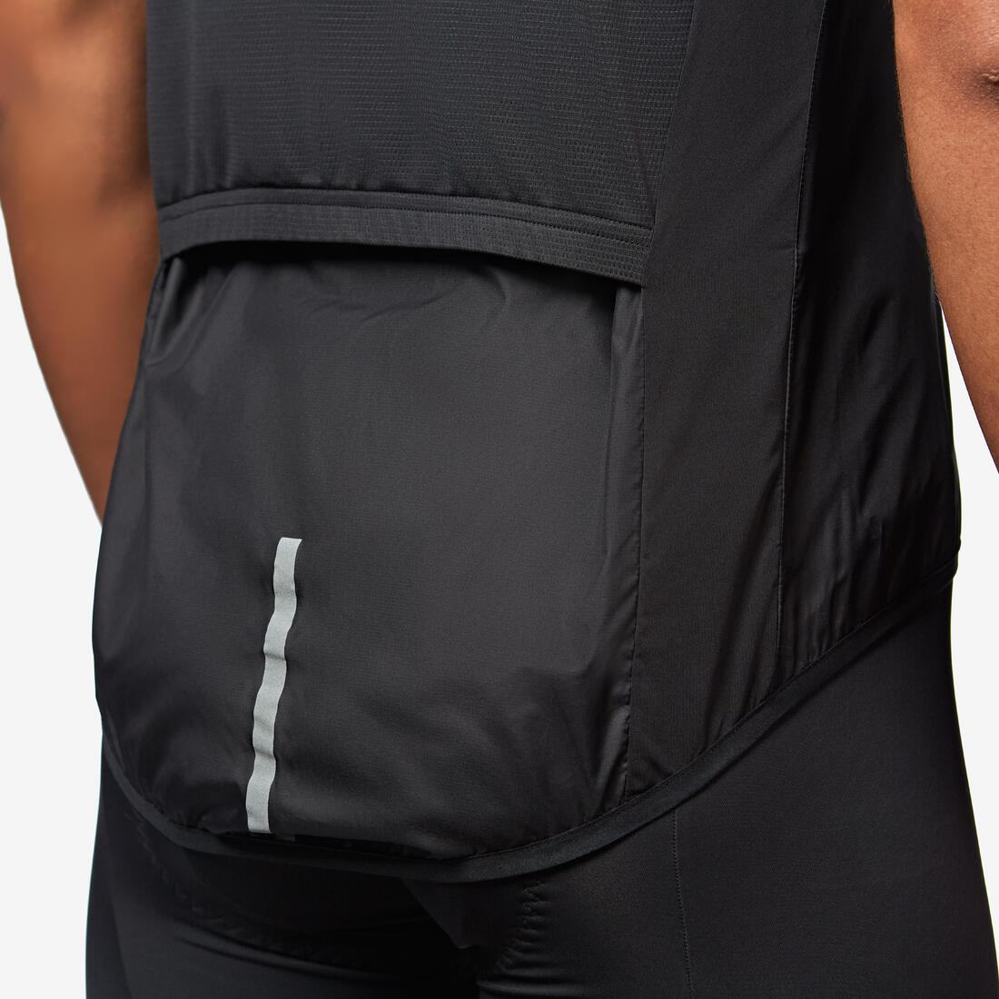 Coupe-vent vélo route sans manche homme - RCR ultra-light noir