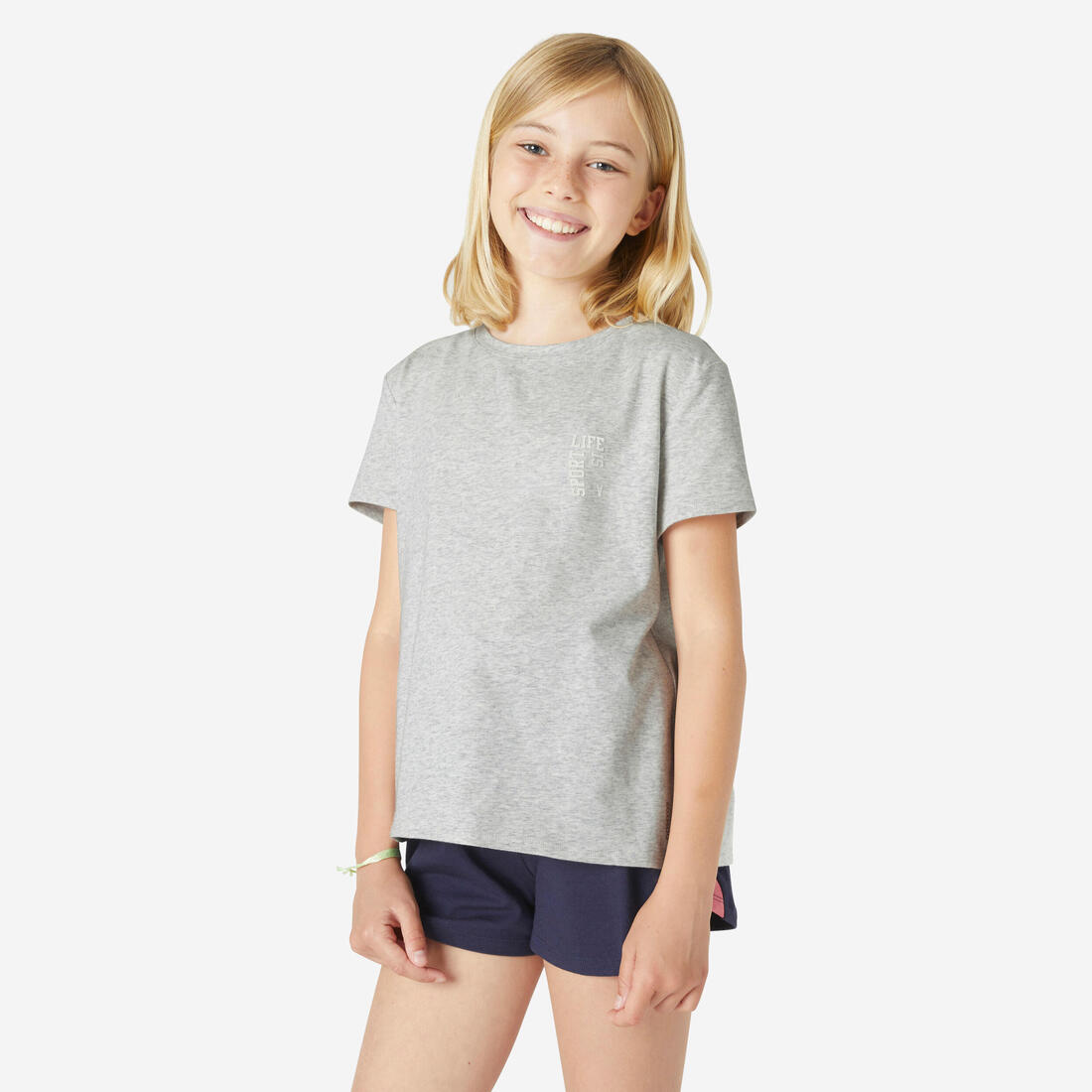 T-shirt coton fille - 500