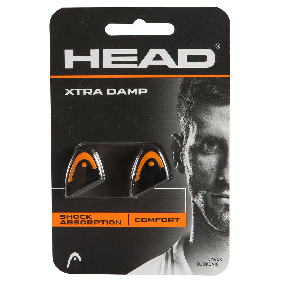 Antivibrateur de tennis pro damp noir orange