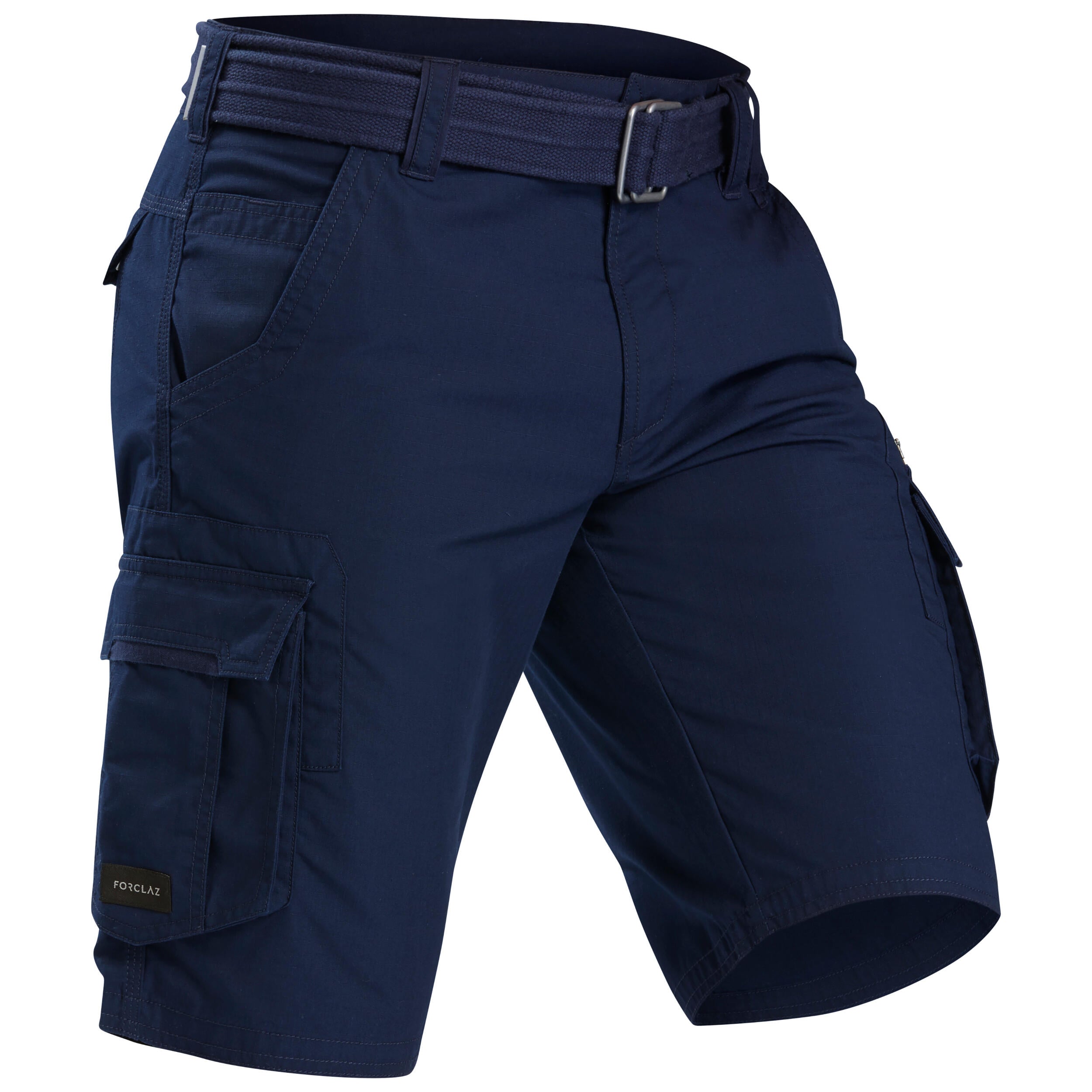 Short cargo de trek voyage - travel 500 homme – bleu noir
