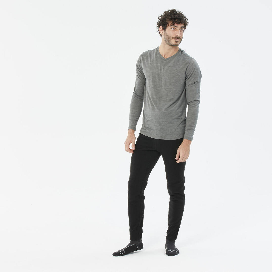 Collant polaire de trek homme, MH100 noir