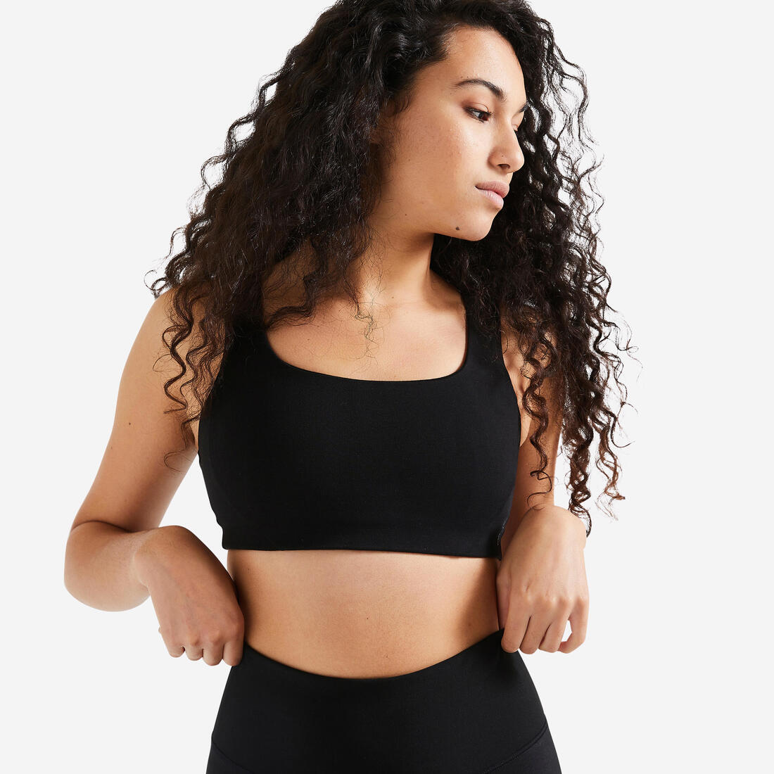 Brassière fitness maintien léger 120 grise