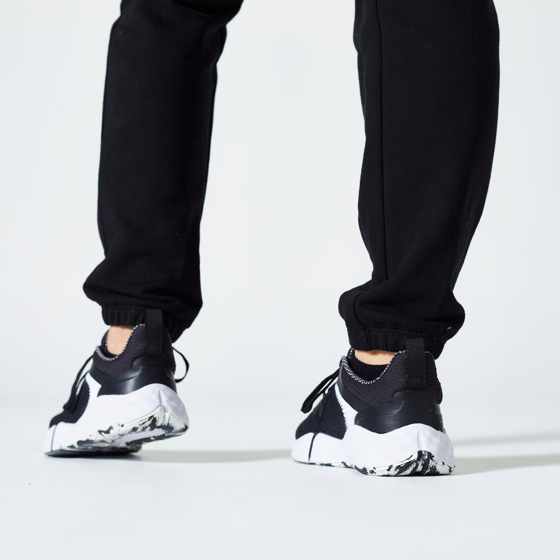 Pantalon Jogging Fitness Femme - 500 Slim Gris pale