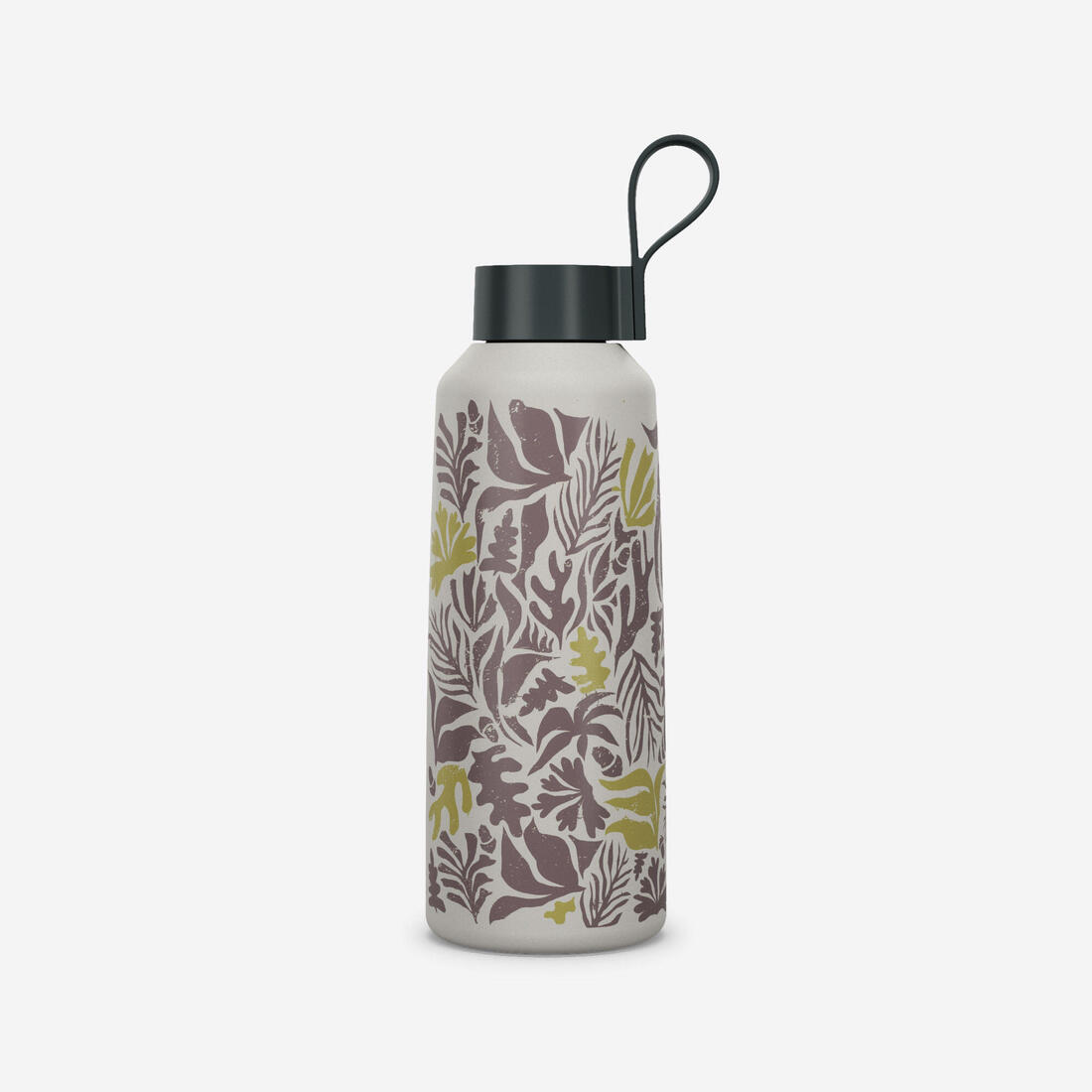 Gourde inox 1L avec bouchon à vis, composée à 75% d'acier recyclé