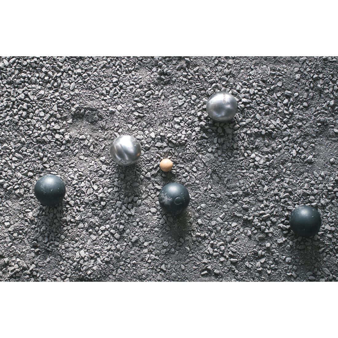 3 boules de pétanque homologuées compétition demi-tendres PI acier inox